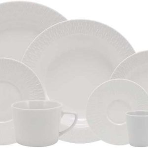 APARELHO DE JANTAR CHÁ E CAFÉ 42 PEÇAS ASPEN PORCELANA SCHMIDT