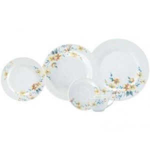 APARELHO DE JANTAR E CHÁ 30 PEÇAS PORCELANA SCHMIDT MÔNICA