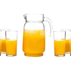 JARRA PARA SUCO OU ÁGUA COM 6 COPOS 1,5L - RUVOLO REF. 680506