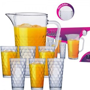 CONJUNTO DE  SUCO BUBBLES COM 7 PEÇAS - RUVOLO REF. 78064214