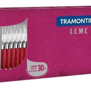 FAQUEIRO 30 PEÇAS VERMELHO LEME TRAMONTINA 23198/748