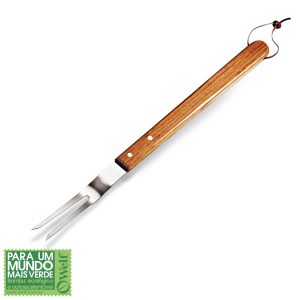 GARFO PARA CHURRASCO EM INOX E BAMBU CABO LONGO UTILITY WELF UB-70023
