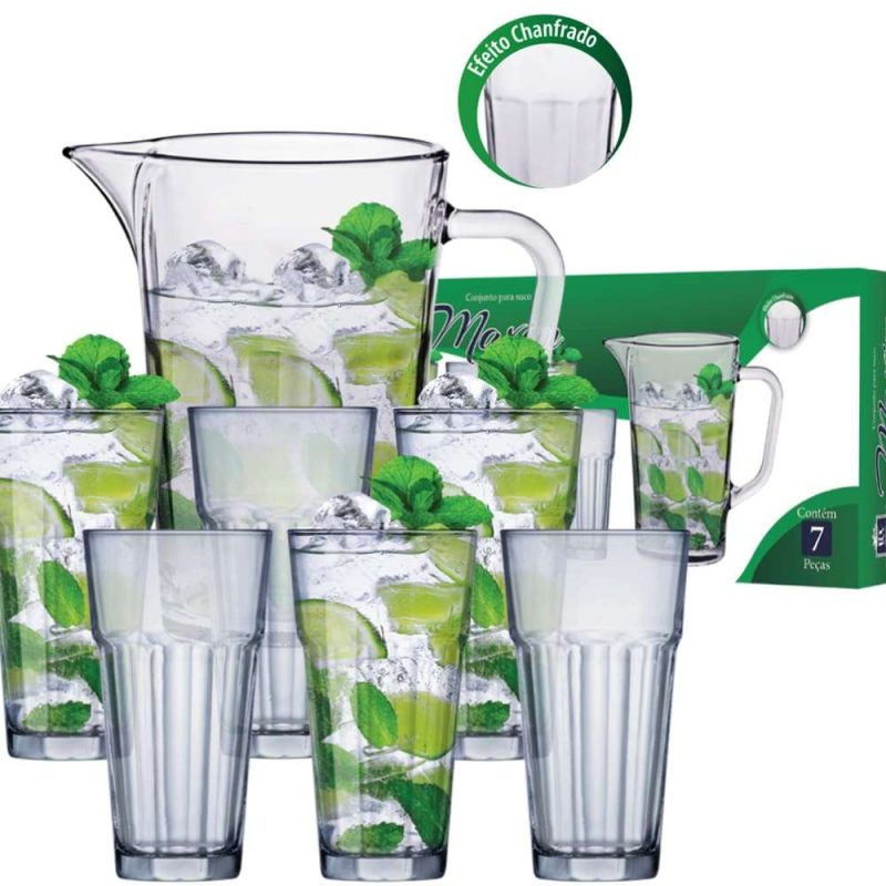 CONJUNTO DE  SUCO MAXIM COM 7 PEÇAS - RUVOLO REF. 78067312