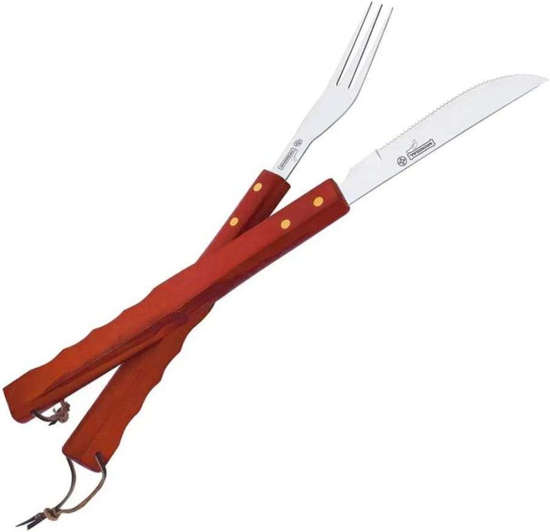 CONJUNTO PARA CHURRASCO 02 PEÇAS 1501-2 MARROM MUNDIAL