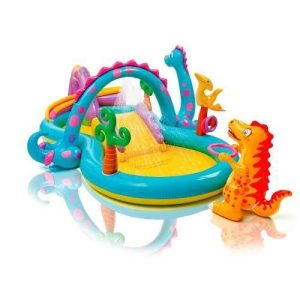 PISCINA PLAYGROUND MUNDO DOS DINOSSAUROS INTEX 57135