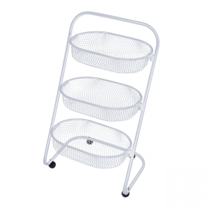 FRUTEIRA ORGANIZADOR SUPERUTIL COM 3 CESTOS BRANCO METALTEC 5863