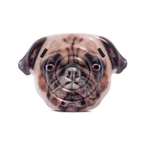 COLCHÃO INFLÁVEL PARA PISCINA CACHORRO PUG  1.73M X 1.30M INTEX 58785
