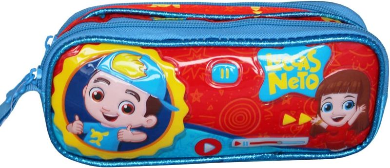 LUCCAS NETO KIT MOCHILA ESCOLAR COM RODINHAS ESTOJO E LANCHEIRA - CLIO  LN9003K - Imagem 5