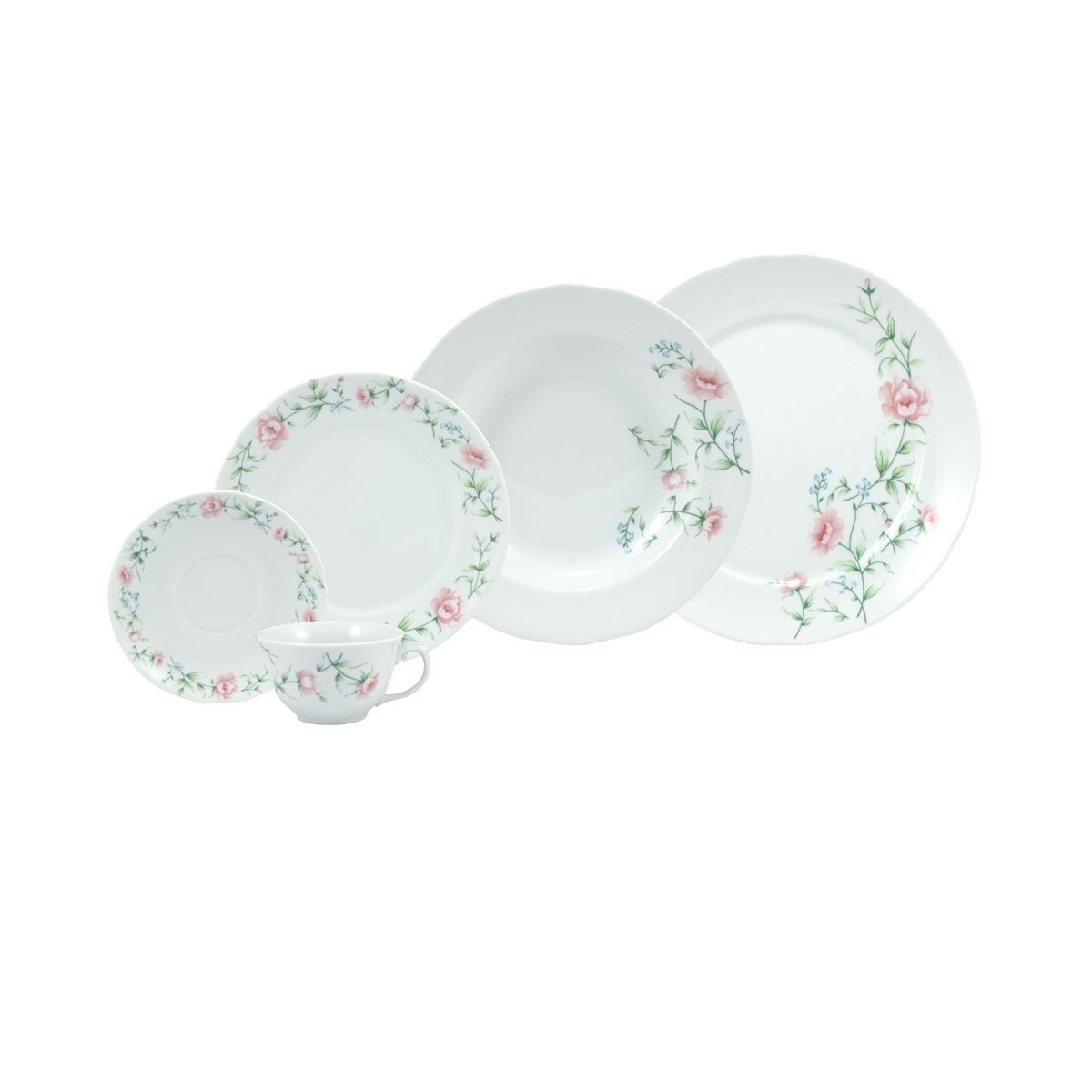 Aparelho de jantar/cafe/cha 96 peças porcelana schmidt em São