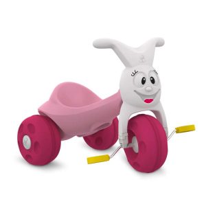 Triciclo Bandeirante Zootico Passeio e Pedal Joaninha - Rosa