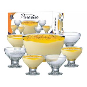 CONJUNTO DE SOBREMESA NEW PARADISE COM 7 PEÇAS - RUVOLO REF. 680706
