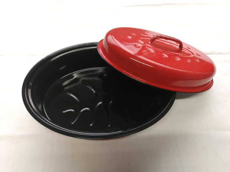 ASSA FÁCIL PANELA CAÇAROLA ASSADEIRA DE AVES CARNES E PEIXES COCOTTE SAVEURS VERMELHA 5 LITROS TC-0005 TUTTI COOK - Image 7
