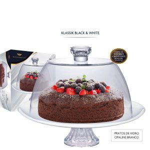 BOLEIRA WHITE COM PÉ E TAMPA RUVOLO 8010301