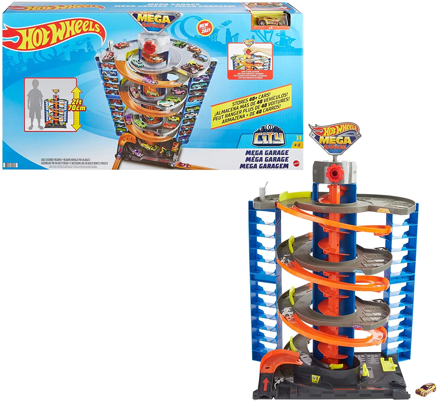 Pista Hot Wheels Ataque na Cidade Tubarão Playset Mattel HDP06