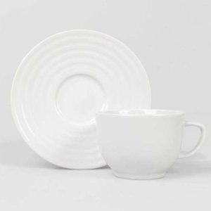 XÍCARA DE CHÁ ARCOS 200ML PORCELANA SCHMIDT
