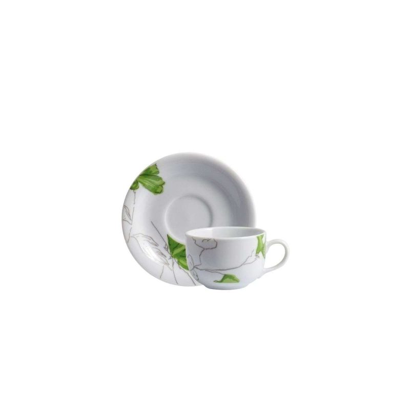 06 XICARAS DE CHÁ COM PIRES CAIOBÁ PORCELANA SCHMIDT