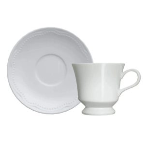 06 XÍCARAS DE CAFÉ COM PIRES COTTAGE PORCELANA GERMER