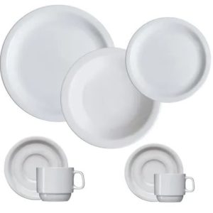 APARELHO DE JANTAR CHÁ  E CAFÉ 42 PEÇAS IGUAÇU PORCELANA GERMER