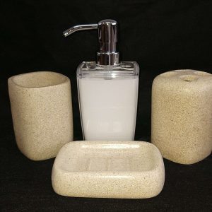 CONJUNTO PARA BANHEIRO 4 PEÇAS HERCULES DEKO 001