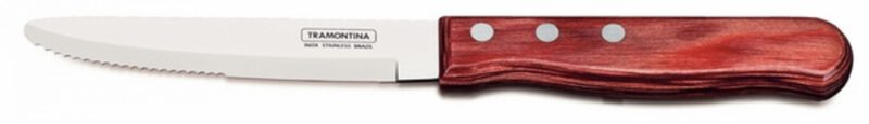 FACA PARA CHURRASCO JUMBO 5" CABO DE POLYWOOD VERMELHO TRAMONTINA 21115/075