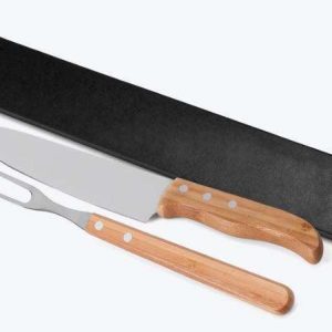 CONJUNTO DE GARFO E FACA 8" EM BAMBU SPECIAL LINE 2 PEÇAS WELF KF-90833