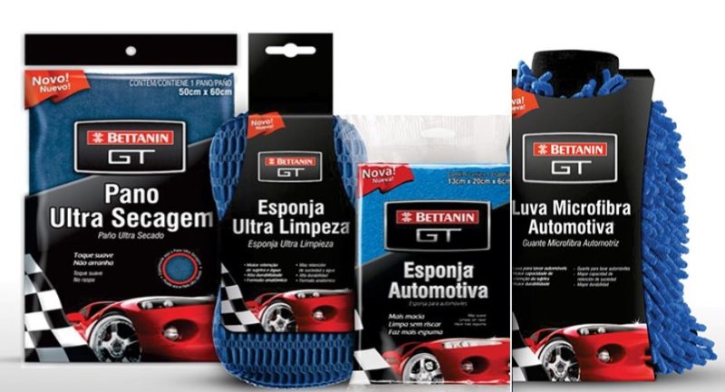 KIT LIMPEZA BETTANIN GT AUTOMOTIVA COM 4 PEÇAS