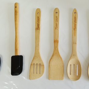KIT 6 UTENSÍLIOS COZINHA EM BAMBU E SILICONE TUTTI COOK - TCKT-0006
