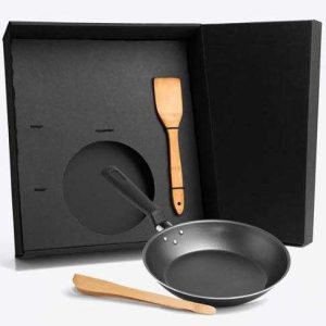 KIT PARA COZINHA EM INOX E BAMBU 3 PÇS WELF KT-20017