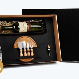 KIT QUEIJO E VINHO 7 PEÇAS WELF KT-90020