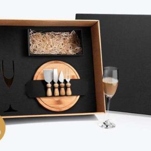 KIT QUEIJO E CHAMPAGNE 6 PEÇAS  WELF KT-90025