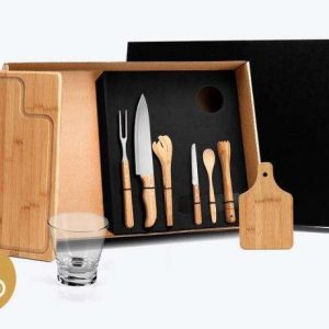 KIT PARA CHURRASCO E CAIPIRINHA 9 PEÇAS WELF KT-90037