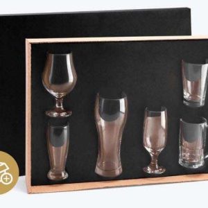 JOGO DE COPOS PARA CERVEJA EM VIDRO 6 PEÇAS WELF KT-90063