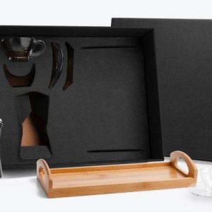 KIT PARA CAFÉ COM BANDEJA 6 PÇS WELF KT-90152