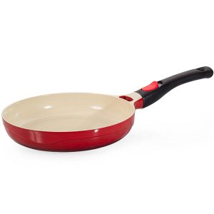 FRIGIDEIRA LE COOK RED 24CM 1,7 LITROS COM CABO DESTACÁVEL REVESTIMENTO CERÂMICO LC1847