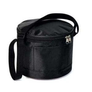 BOLSA TÉRMICA REDONDA EM POLYESTER 210D/PEVA PRETA WELF MA-15131