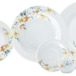 APARELHO DE JANTAR CHÁ E CAFÉ 42 PEÇAS  MÔNICA PORCELANA SCHMIDT