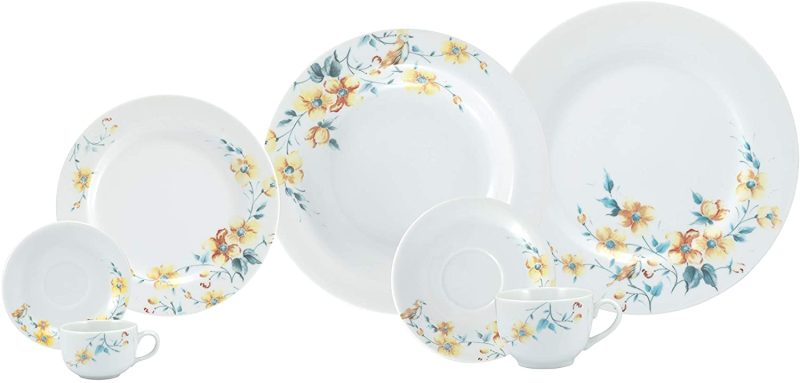 APARELHO DE JANTAR CHÁ E CAFÉ 42 PEÇAS  MÔNICA PORCELANA SCHMIDT