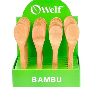 CONJUNTO DE COLHERES EM BAMBU UTILITY 30 CM 24 PEÇAS WELF UE-08303