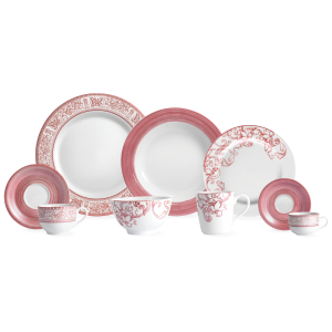 APARELHO DE JANTAR 20 PEÇAS MILLENIUM PORCELANA SCHMIDT