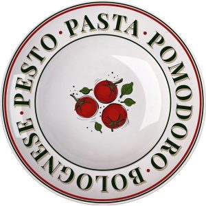 PRATO FUNDO VERSA PARA MASSAS OU PASTAS DECORADO PORCELANA GERMER