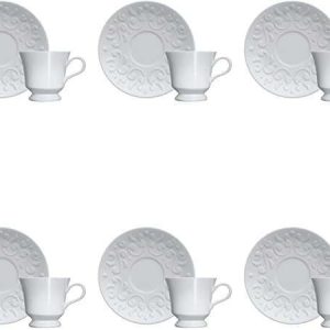 06 XÍCARAS DE CAFÉ TASSEL PORCELANA GERMER