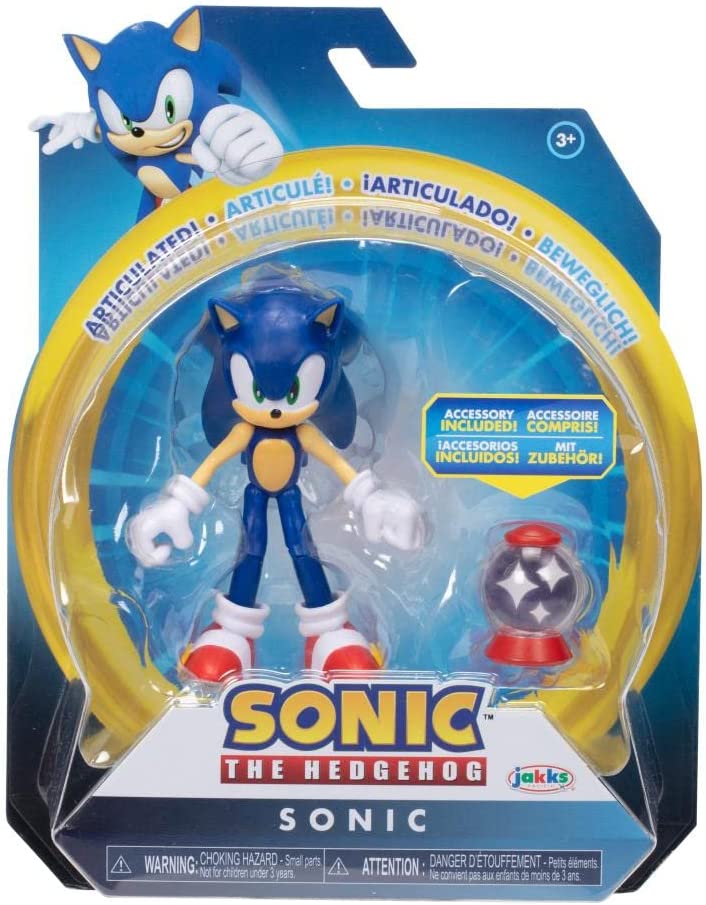 Boneco Sonic Amarelo Action Figure Personagem Articulado