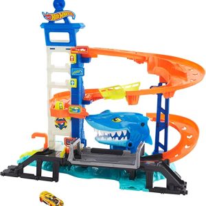 HOT WHEELS CITY PLAYSET ATAQUE NA CIDADE TUBARÃO HDP06