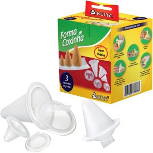 KIT COM 3 FORMAS PARA MODELAR COXINHAS CX03 KEITA