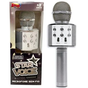 MICROFONE INFANTIL STAR VOICE BLUETOOTH ZP00994 ZOOP TOYS