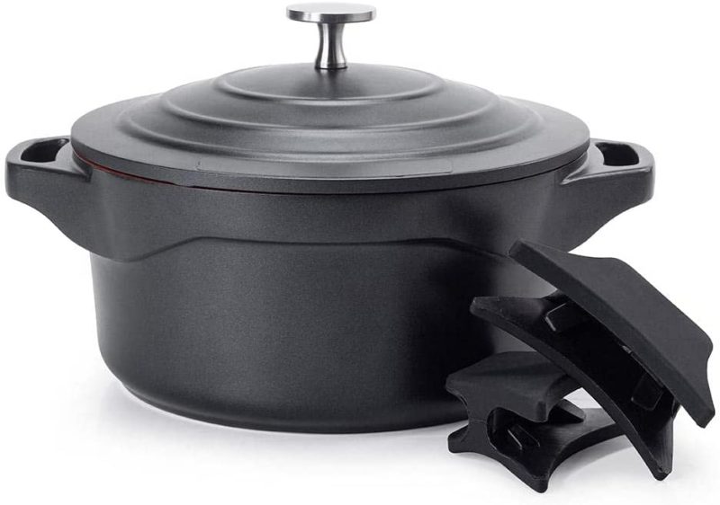 PANELA CAÇAROLA INDUÇÃO REVEST. CERÂMICO 32CM 10,3L PREMIER BLACK LE COOK LC1865