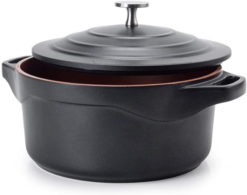 PANELA CAÇAROLA INDUÇÃO REVEST. CERÂMICO 32CM 10,3L PREMIER BLACK LE COOK LC1865 - Image 4
