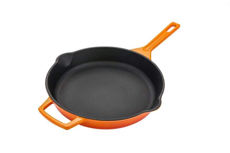 FRIGIDEIRA REDONDA DE FERRO FUNDIDO ESMALTADA 26CM TUTTI COOK