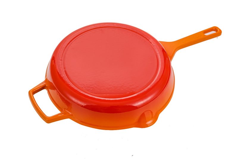 FRIGIDEIRA REDONDA DE FERRO FUNDIDO ESMALTADA 26CM TUTTI COOK - Image 2