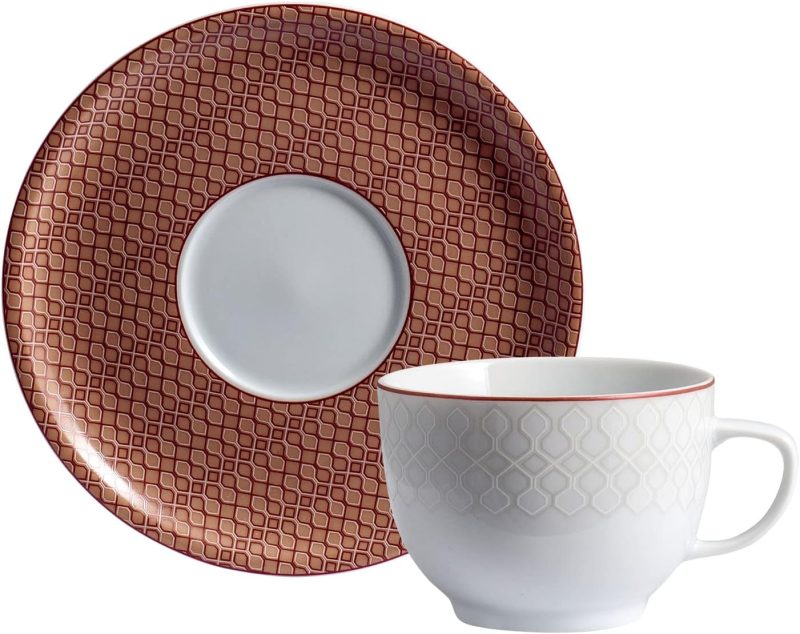 06 XÍCARA DE CHÁ COM PIRES JERICOACORA PORCELANA SCHMIDT